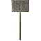 Col-Met COLLIER METAL SPECIALTIES Galvanized Steel Sign Holder, 11"W x 7"H x 18"L 11718 - alternate 1